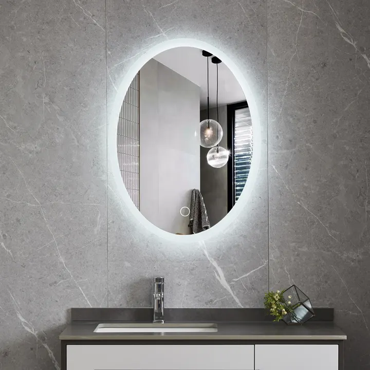 Frameless Oval Vanity LED Jedhing Mirror