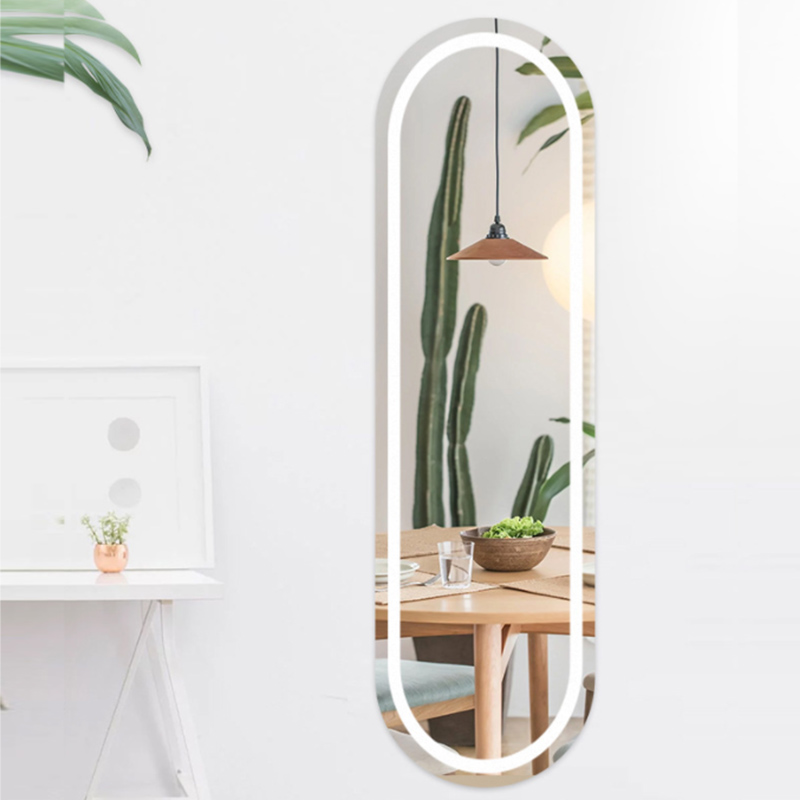 Full Length Backlit Oval LED Klamben Mirror