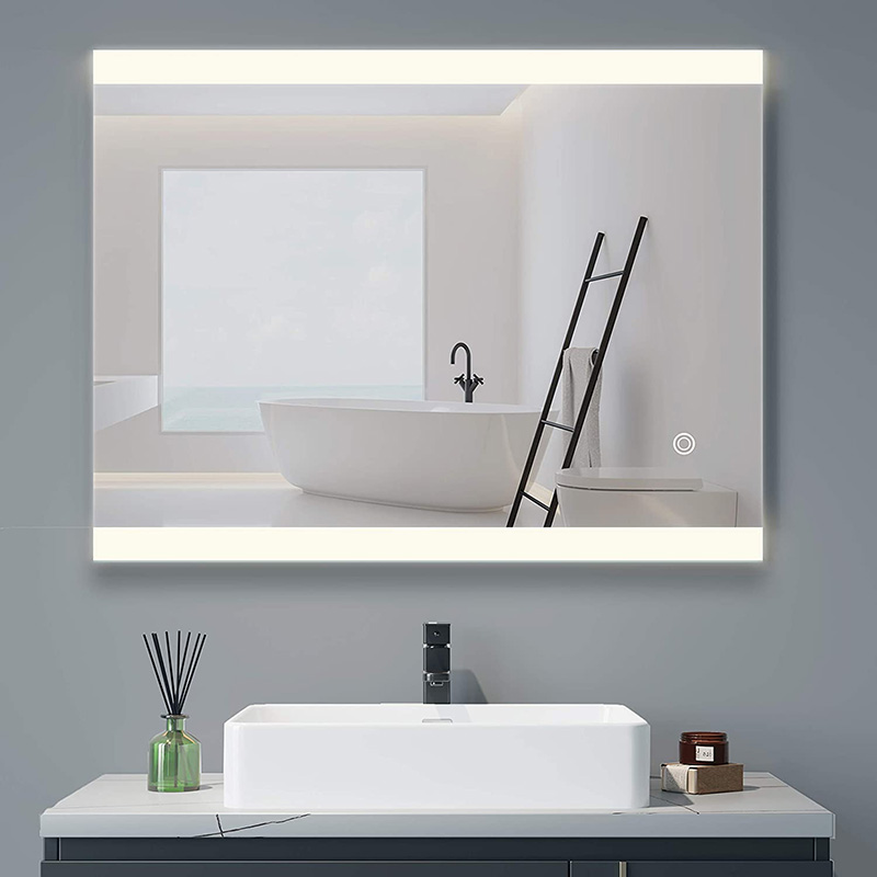 Rectangle Led Bathroom Mirror Kanthi Acrylic Edge