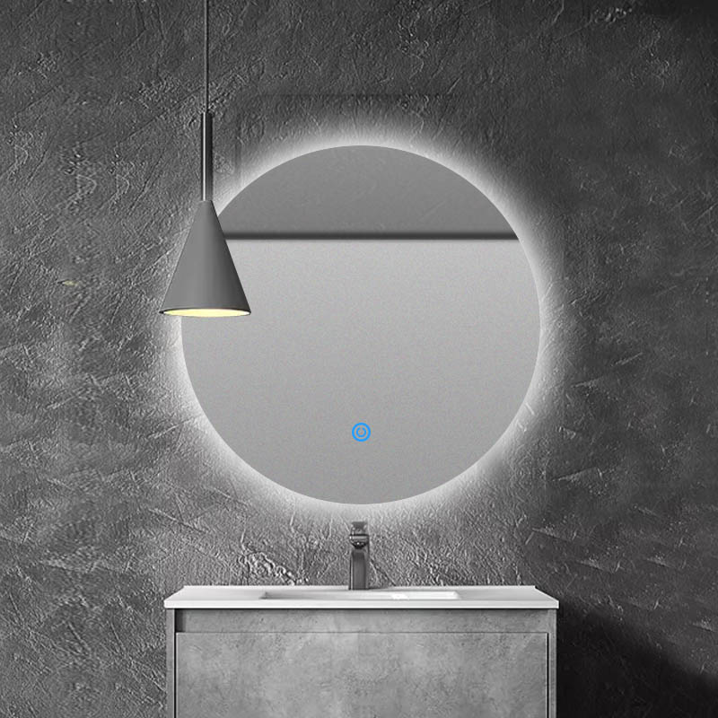 Sensor Tutul Anti-Kabut Bath Round LED Bathroom Mirror