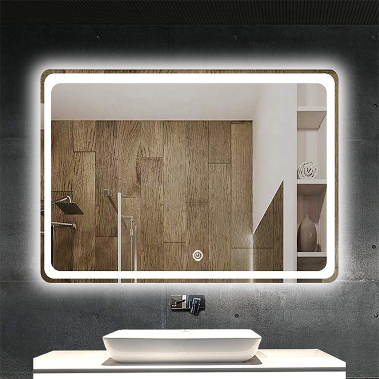 Wall Mounted LED Bathroom Mirror Kanggo Dekorasi Ngarep